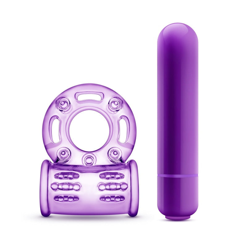 Play With Me - Couples Play - Vibrating Cock Ring - Purple