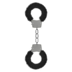 Pleasure Furry Handcuffs - Black