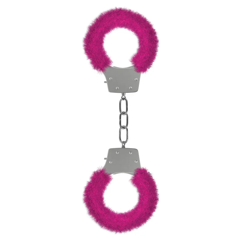 Pleasure Furry Handcuffs - Pink