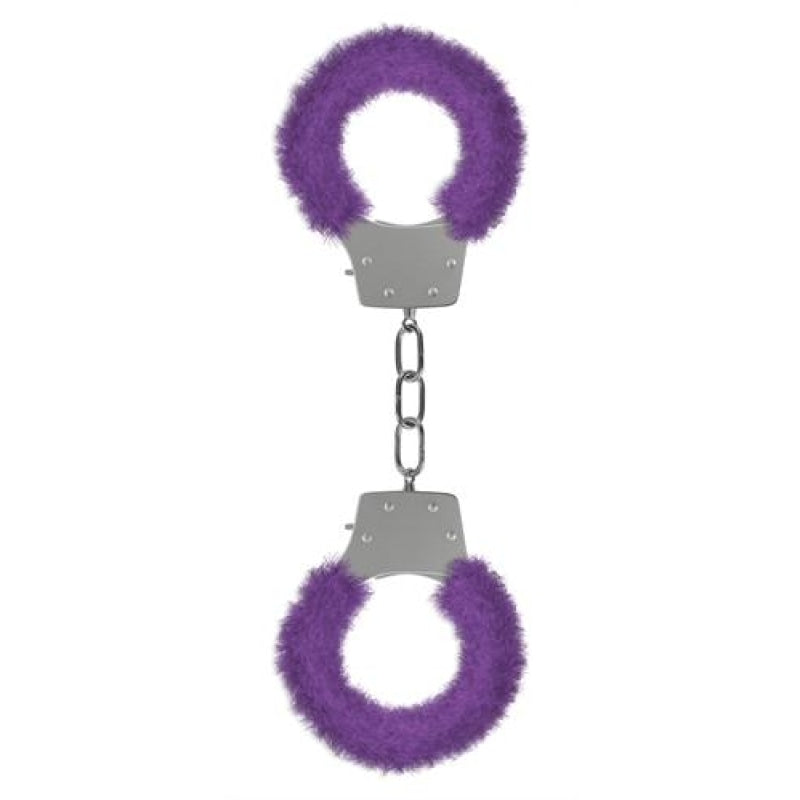 Pleasure Handcuffs Furry - Purple