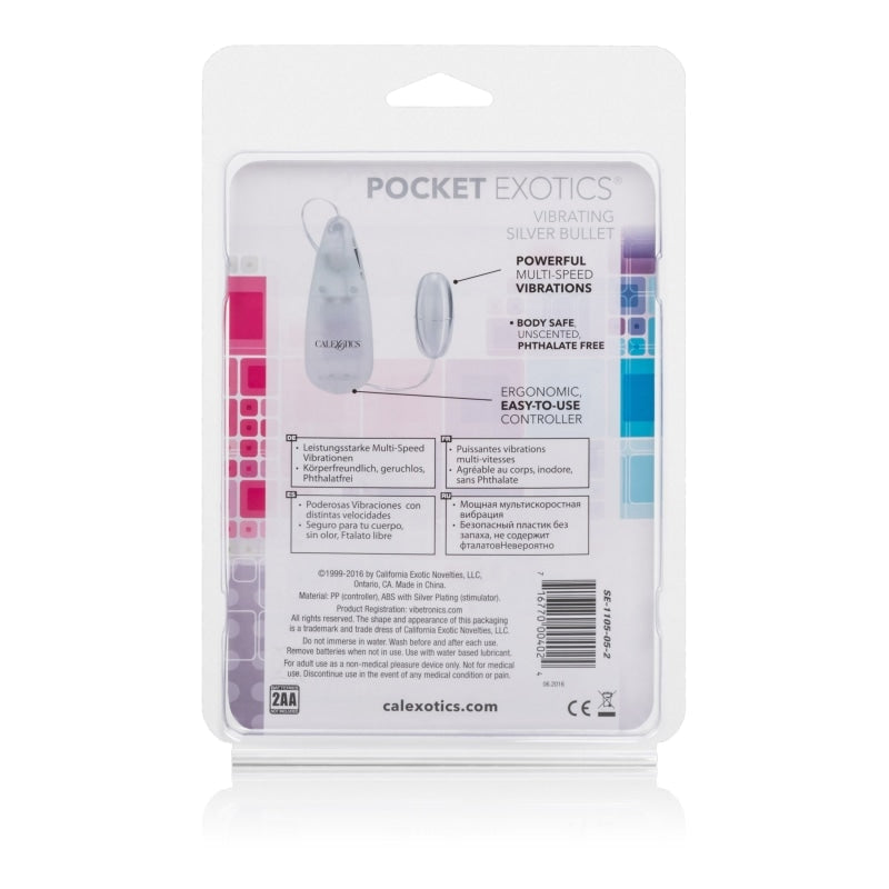 Pocket Exotics Vibrating Silver Bullet - Vibrators