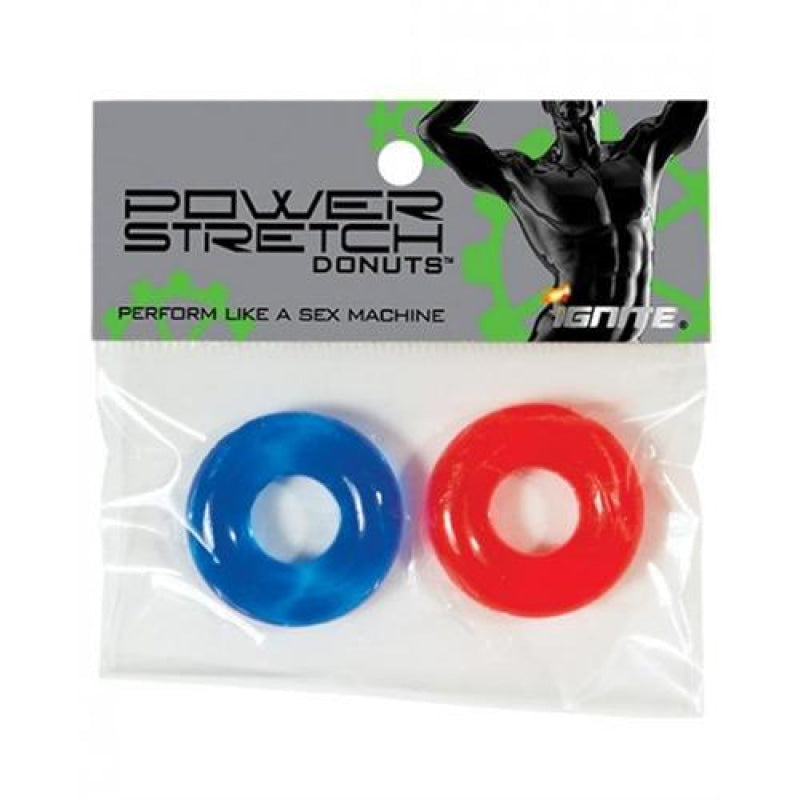 Power Stretch Donuts - 2 Pack - Red and Blue