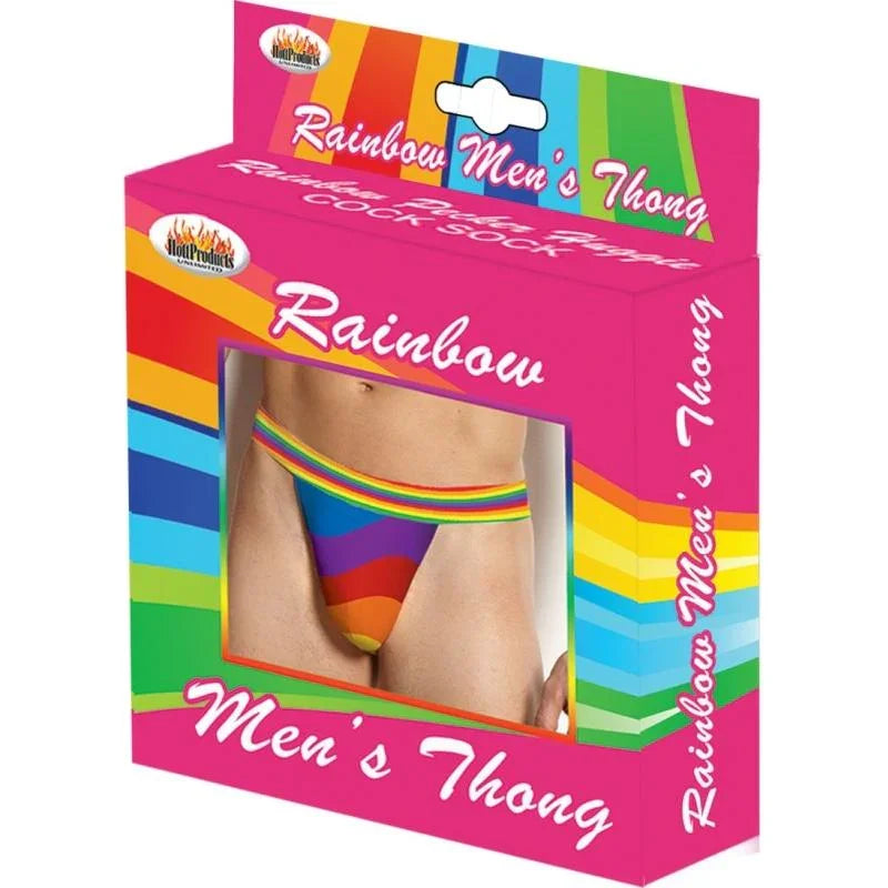 Rainbow Mens Thong - MyPleasure