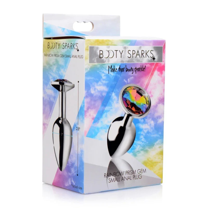 Rainbow Prism Gem Anal Plug - Medium
