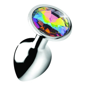 Rainbow Prism Gem Anal Plug - Medium