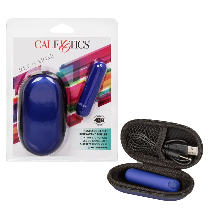 Rechargeable Hideaway Bullet - Blue - Eggs & Bullets