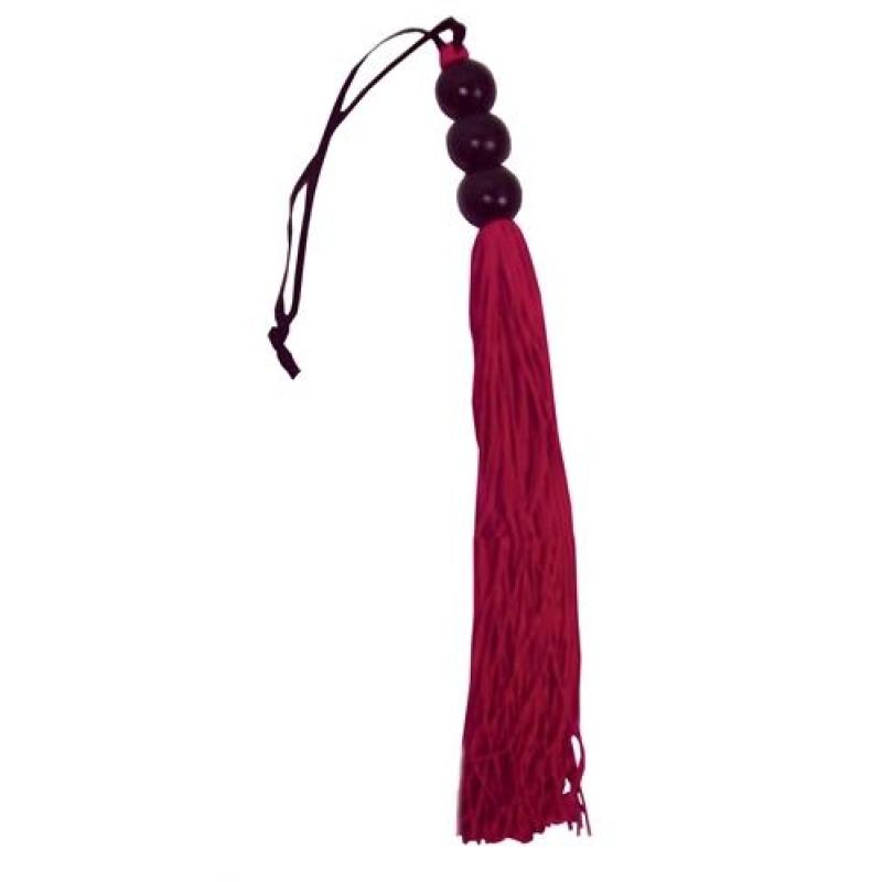 Sex and Mischief Rubber Whip Small 10 Inch - Red SS800-03