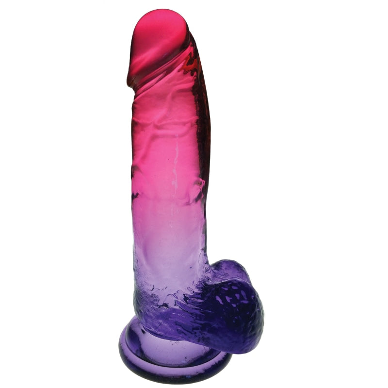 Shades - 8 Inch Gradient Dong - Pink and Plum - Dildos & Dongs