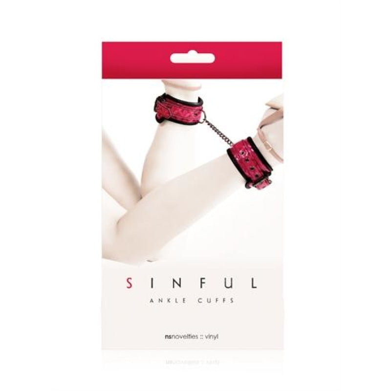 Sinful Ankle Cuffs - Pink NSN1224-14