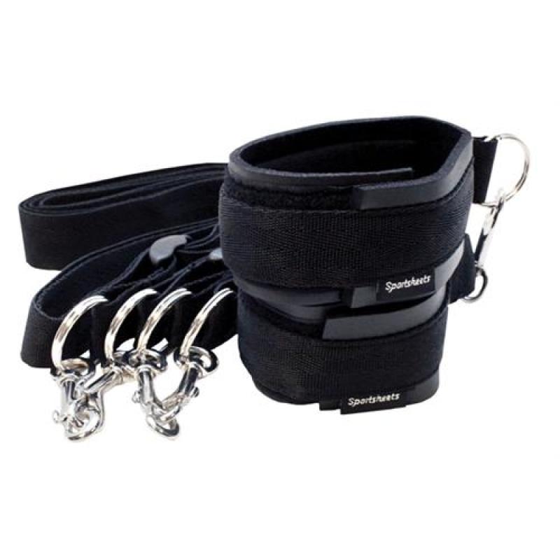 Sports Cuffs and Tethers Set - Black SS440-01