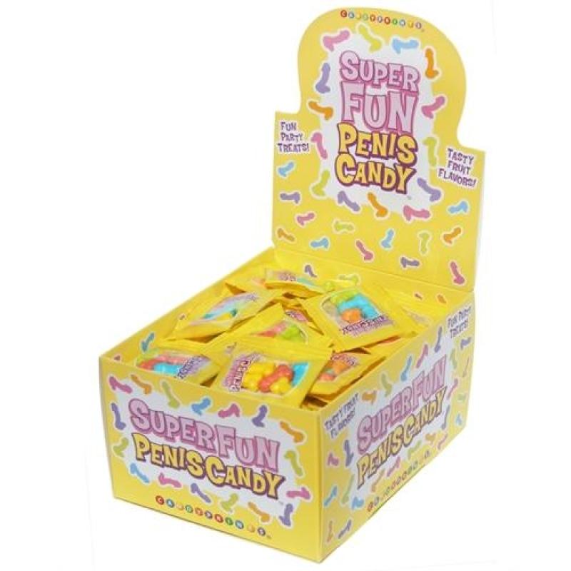 Super Fun Penis Candy - 100 Piece p.o.p Display - 3g Bags CP-692