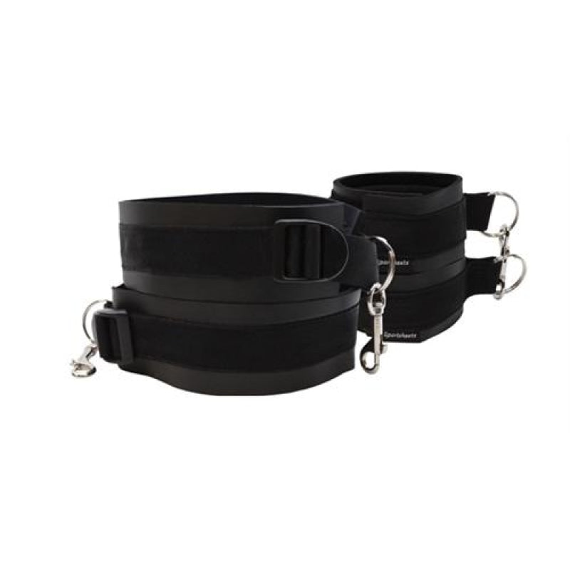 Thigh and Wrist Cuff Set - Black SS420-02