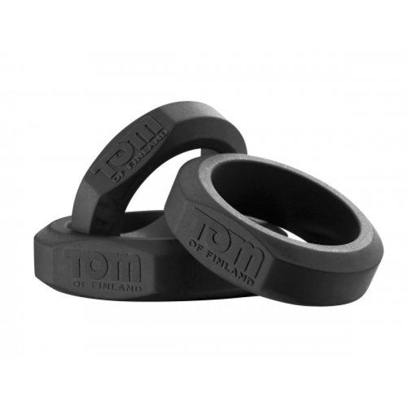 Tom of Fin 3 Pieces Silicone Cock Ring Set TOF-TF3776