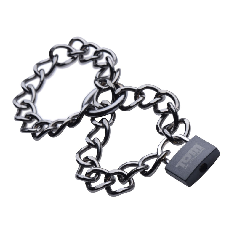 Tom of Finland Locking Chain Cuffs TOF-TF2354