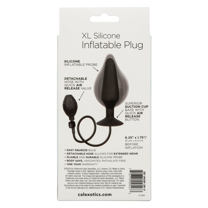 Xl Silicone Inflatable Plug - Anal Toys & Stimulators